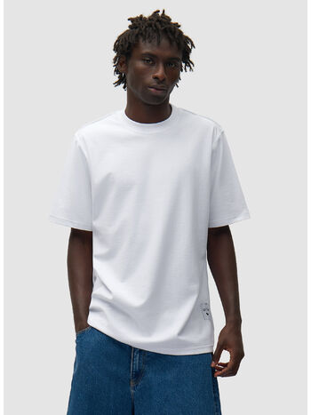 T-SHIRT REVERSIBLE LABEL, 100 WHITE, small