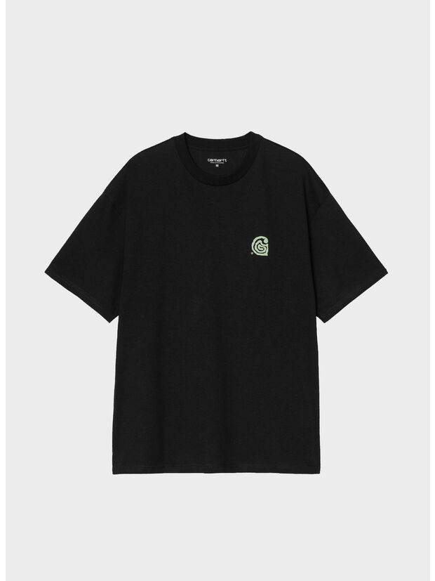 T-SHIRT S/S HELIX, 89XX BLACK, large