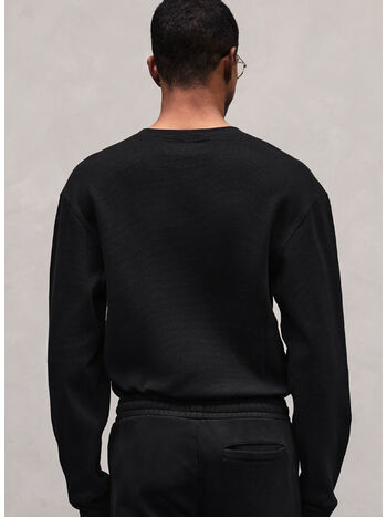 FELPA THERMAL LONG SLEEVE UNISEX, 0015 BLACK, small