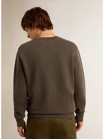 FELPA GIROCOLLO DISTRESSED, , small