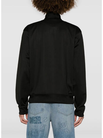 FELPA ANCHOR MEZZA ZIP, 999 BLACK, small