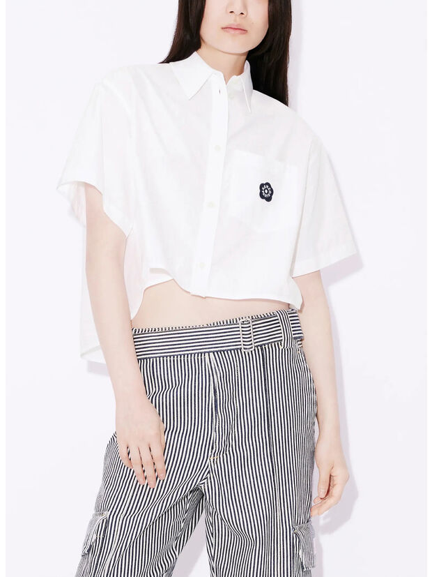 CAMICIA BOKE 2.0 CROPPED, 01 WHITE, large