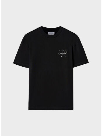 T-SHIRT BLING STARS ARROW, 1001 BLACK WHITE, small