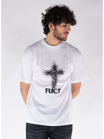 T-SHIRT THORN CROSS, WTH0001 WHITE, small
