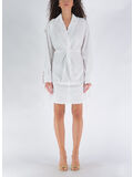 ABITO CORTO WITH RIBBED KNIT, 0474 IVORY 000, thumb