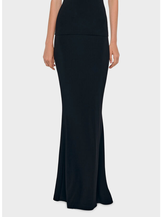 GONNA OBIE LONG SKIRT, BLACK BLACK, large