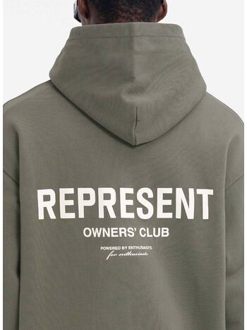 FELPA HOODIE REPRESENT OWNERS CLUB, 07 OLIVE, small