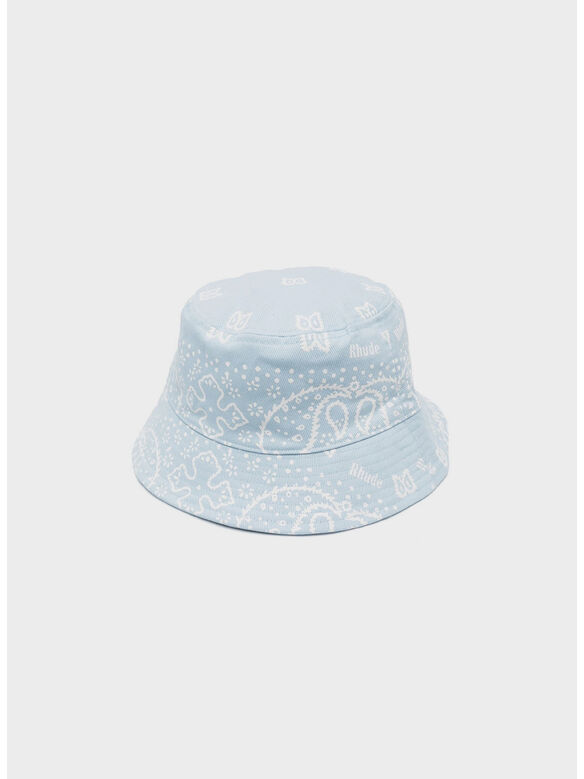 CAPPELLO BANDANA CANVAS UNISEX, 0199 BLUE/WHITE, medium