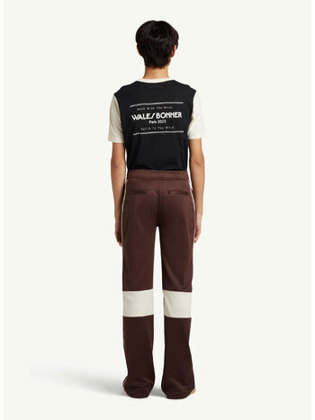 PANTALONE KOLA, BROWN AND IVORY, small