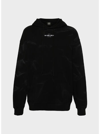 FELPA HOODIE SMOKE, P398 BLACK + 44 SMOKE PRINT, small