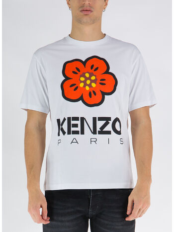 T-SHIRT BOKE FLOWER, 01 BIANCO, small