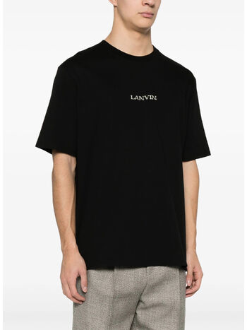 T-SHIRT EMBROIDERED, 10 BLACK, small