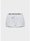 PANTALONCINI IN SPUGNA DI COTONE CON LOGO, 100, thumb