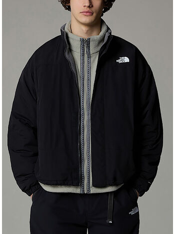 GIACCA IN PILE REVERSIBILE YUMIORI, WOO1 TNF BLACK/SMKED PEARL, small