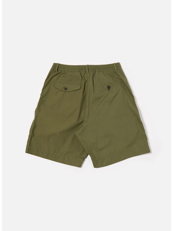 SHORT SPORTIVO PLISSETTATO, OLIVE, small