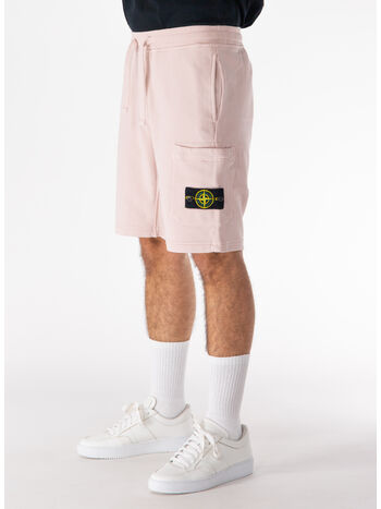 SHORTS CARGO ORGANIC COTTON FLEECE, V0082 ROSA ANTICO, small