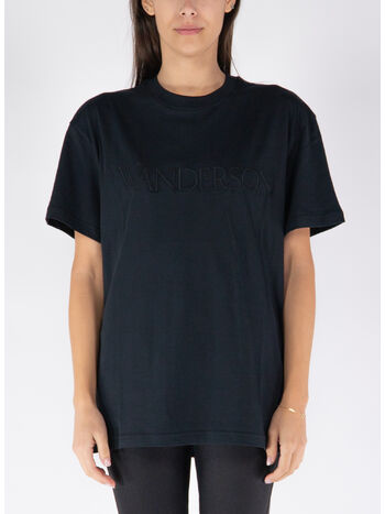 T-SHIRT LOGO EMBROIDERY, 999 BLACK, small