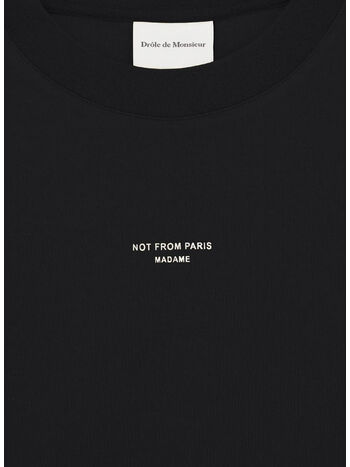 T-SHIRT SLOGAN CLASSIQUE, BL BLACK, small