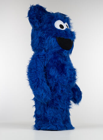 MEDICOM TOY BEARBRICK COOKIE MONSTER COSTUME VERSION 1000%, COOKIE, small