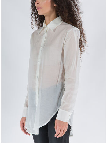 CAMICIA THE UP MUSSOLINA, WHITE, small