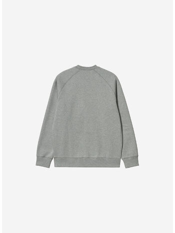 FELPA GIROCOLLO CHASE, 00MXX GREY HEATHER/GOLD, small
