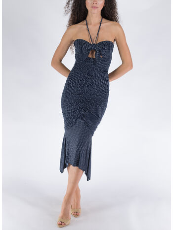 ABITO BUSTIER MIDI, JAPANESE BLUE, small