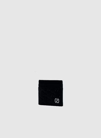 PORTACARTE IN PELLE GUCCI SIGNATURE, 1000NERO, small
