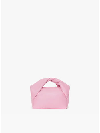 BORSA IN PELLE TWISTER MIDI, 300 PINK, small