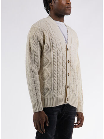 CARDIGAN TORSADES, CM CREAM, small