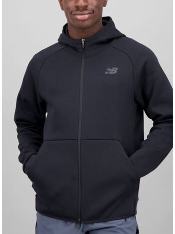 FELPA TECH FLEECE FULL ZIP, 001 BLACK, small