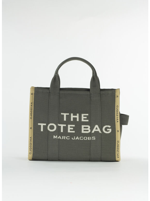 BORSA THE JACQUARD MEDIUM TOTE, 365 BRONZE GREEN , large