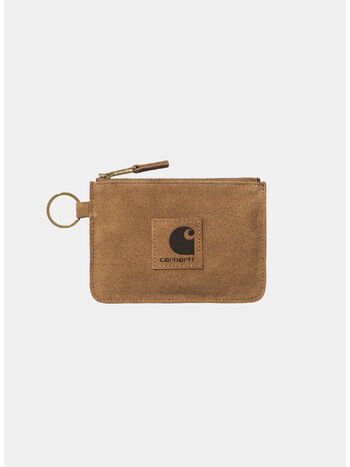 PORTAFIGLIO ARTIFICIAL SUEDE ZIP UNISEX, HZXX HAMILTON BROWN, small