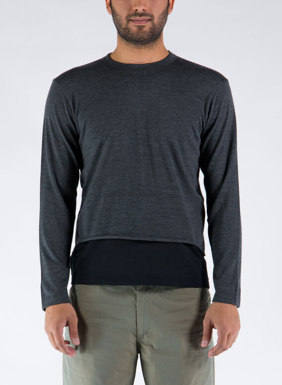 PULLOVER CDG SHIRT, GREY, medium