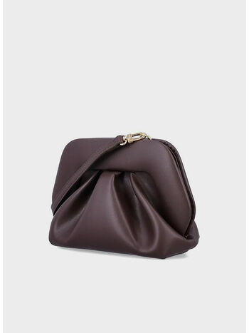 BORSA A MANO GEA VEGAN FABRIC, EBONY, small