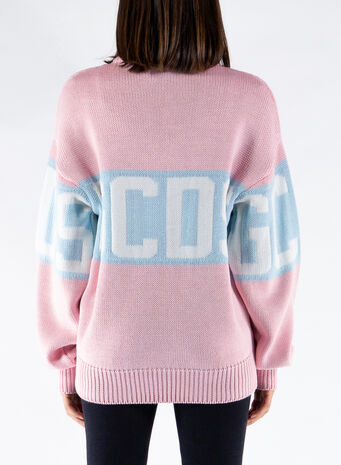 MAGLIONE LOGO, PINK, small