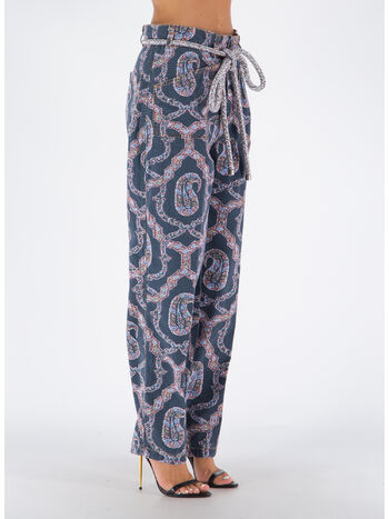 PANTALONE LOUISE IN DENIM PAISLEY, 200, small