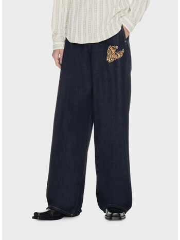 JEANS FLARE 90S LOGO, 4522 BLUE GOLD, small