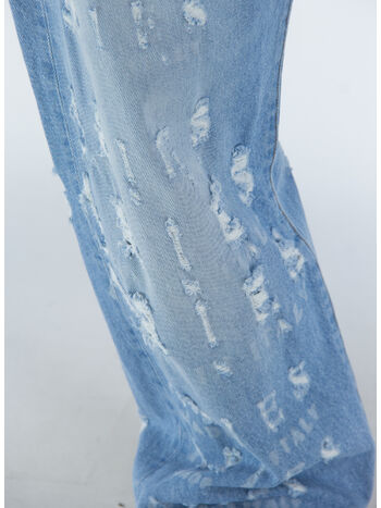 JEANS DESTROYED BATTEN JEAN, BLU BLUE, small