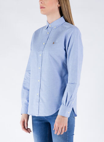 CAMICIA OXFORD, 002BLUEHYACINTH, small