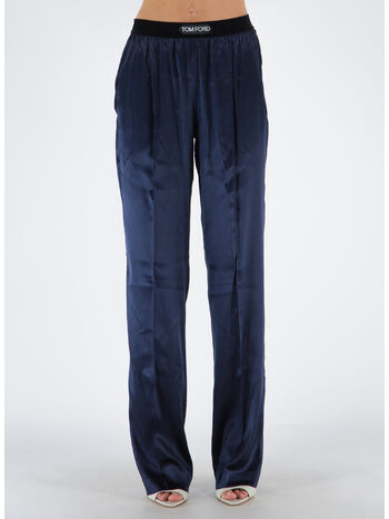 PANTALONE STRETCH SILK SATIN, HB790 INK, small