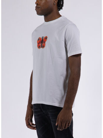 T-SHIRT ROP BUTTERFLY, WHITE, small