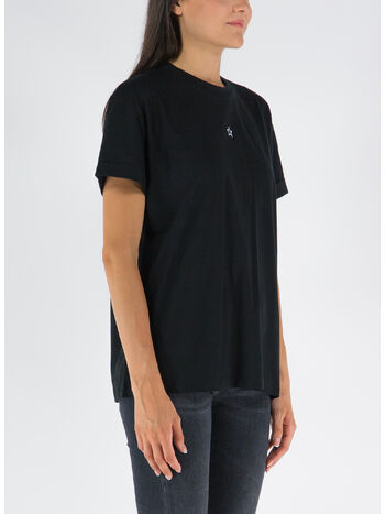 T-SHIRT MINI STAR EMBROIDERY, 1000 BLACK, small