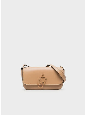 BORSA A SPALLA BAGUETTE ANCHOR, 031 LIGHTBEIGE, small