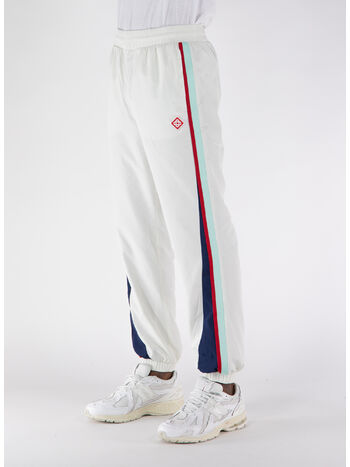 PANTALONE SIDE PANELLED, 01 WHITE, small