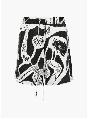 SHORTS STRADA SILK, 0119 BLACK/WHITE, small