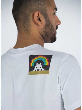 T-SHIRT IN MAGLIA DI COTONE, 2 WHITE, small