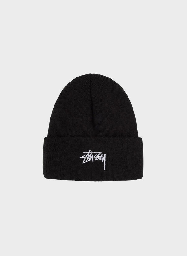 CAPPELLO STOCK CUFF BEANIE, BLACK, large