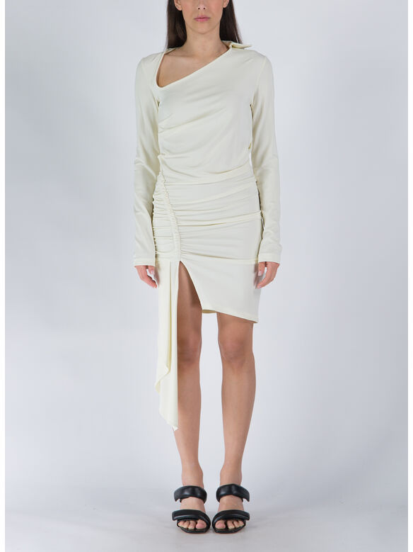 ABITO DRAPPED, 0400 WHITE, medium