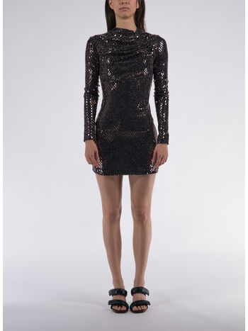 ABITO THE LACE PAILLETTES, BRONZE, small