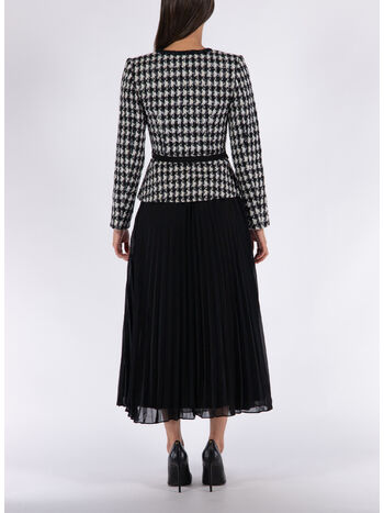 ABITO LUNGO CON PLISSETTATURA, BLACK, small